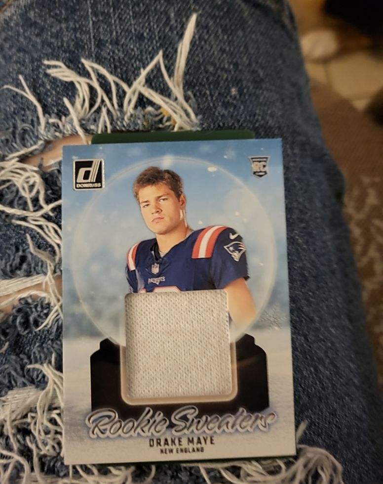 2024 Panini Donruss Rookie Sweaters #RHS-DMA Drake Maye — front