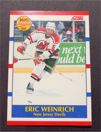1990-91 Score #389 Eric Weinrich — front