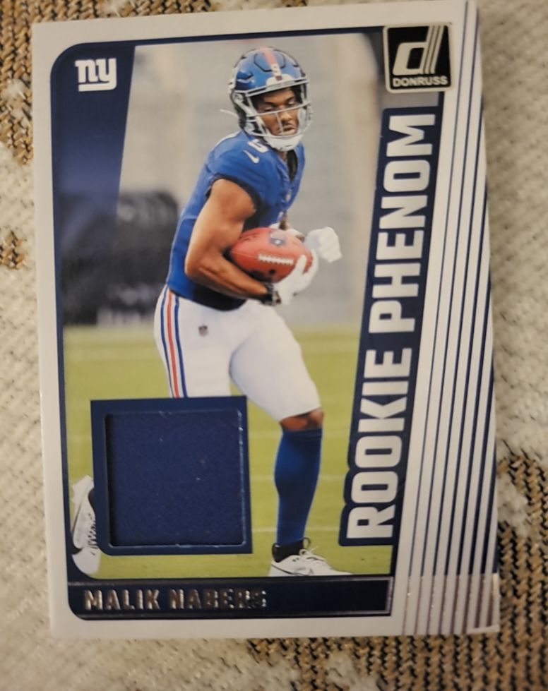 2024 Donruss Rookie Phenom Jerseys #RPJ-MNA Malik Nabers — front