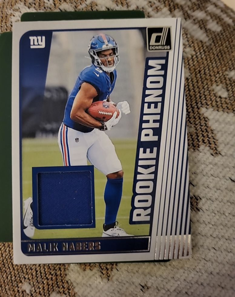 2024 Panini Donruss Rookie Phenom Jerseys #RPJ-MNA Malik Nabers — front