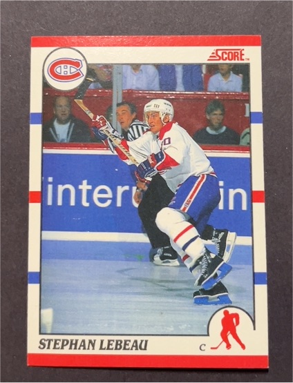 1990-91 Score #262 Stephan Lebeau — front