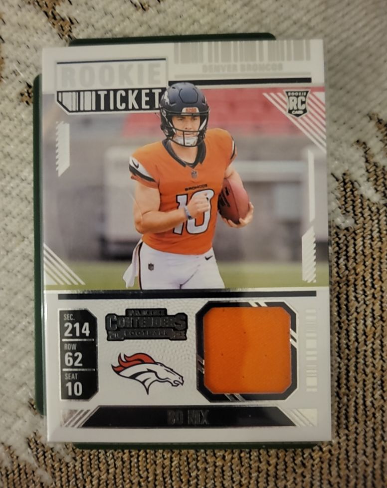 2024 Panini Contenders Rookie Ticket #RTS-BNX Bo Nix — front