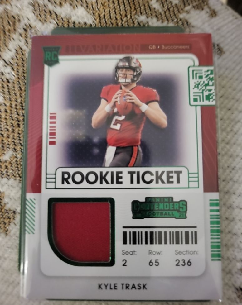 2021 Panini Contenders Rookie Ticket #RTS-KTR Kyle Trask — front