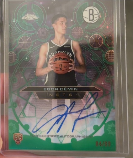 2025-26 Topps Chrome Chromographs #CHR-ED Egor Demin — front