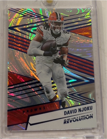 2025 Panini Revolution #186 David Njoku — front