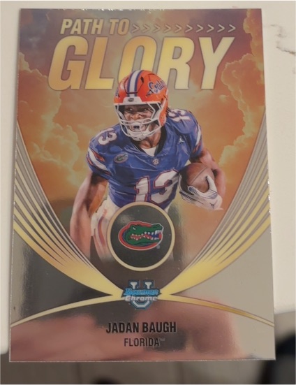 2025 Bowman University Chrome #PG-6 Jadan Baugh Path to Glory — front