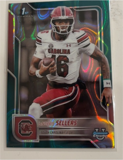 2025 Bowman University Chrome #168 LaNorris Sellers — front