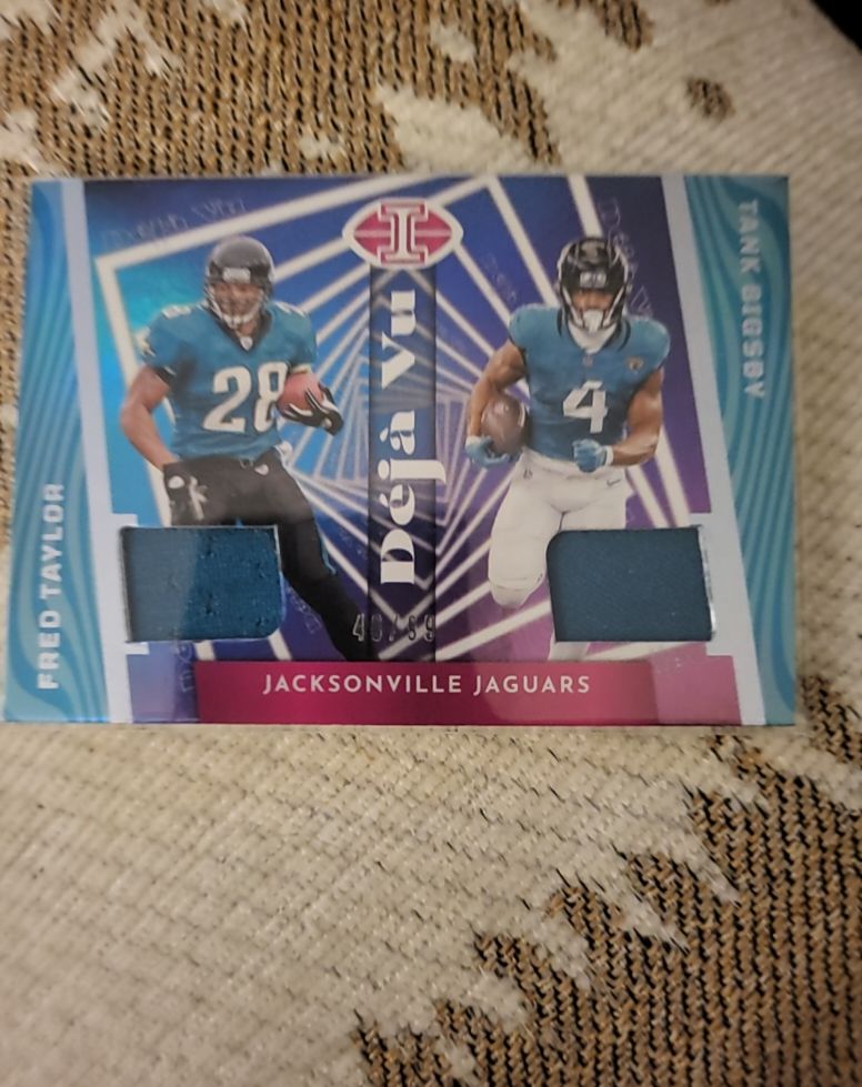2023 Panini Illusions Deja Vu #DV-TB Fred Taylor / Tank Bigsby — front