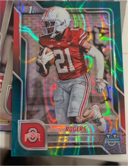 2025 Bowman University Chrome #68 Anthony Rogers — front