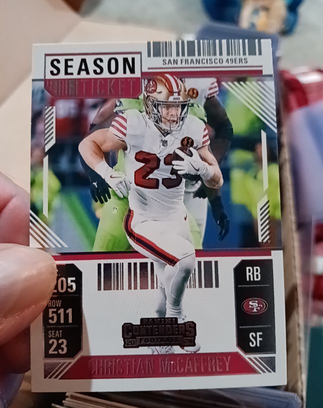 2024 Panini Contenders #86 Christian McCaffrey Season Ticket — front