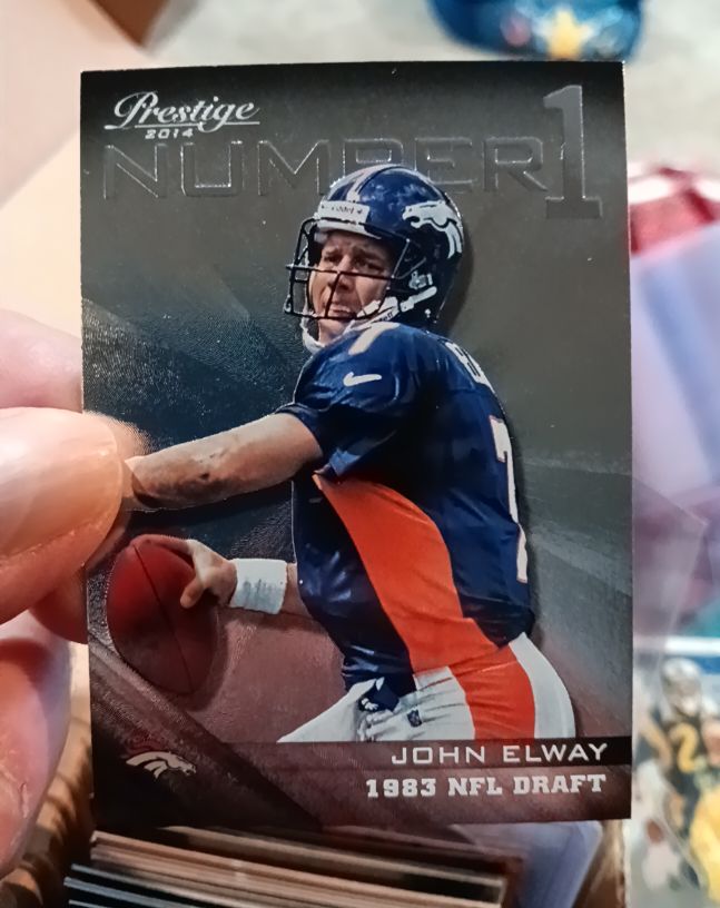 2014 Panini Prestige Number Ones #10 John Elway — front