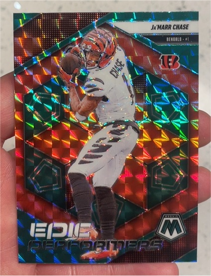 2025 Panini Mosaic Epic Performers #1 Ja'Marr Chase — front
