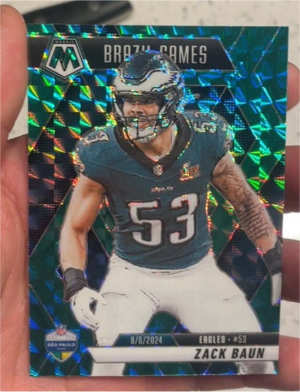 2025 Panini Mosaic #268 Zack Baun Brazil Games — front