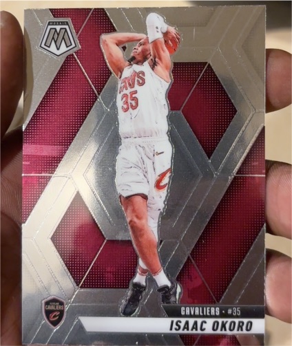 2024-25 Panini Mosaic #12 Isaac Okoro — front