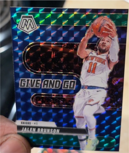 2024-25 Panini Mosaic #11 Jalen Brunson Give And Go — front