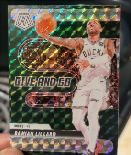 2024-25 Panini Mosaic #14 Damian Lillard Give and Go — front