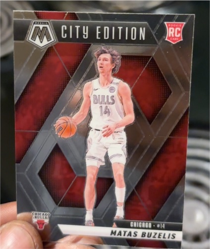 2024-25 Panini Mosaic City Edition #273 Matas Buzelis — front
