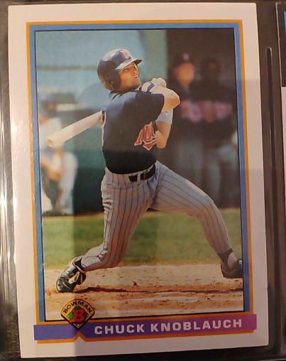 1991 Bowman #330 Chuck Knoblauch — front