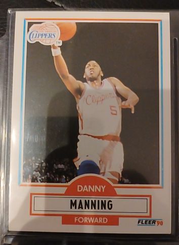 1990 Fleer #5 Danny Manning — front