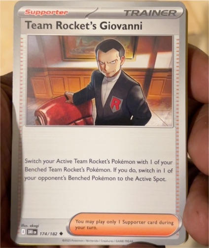 2022 Pokémon SV10: Destined Rivals #174 Team Rocket's Giovanni — front