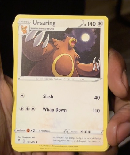 2021 Pokémon #127 Ursaring — front