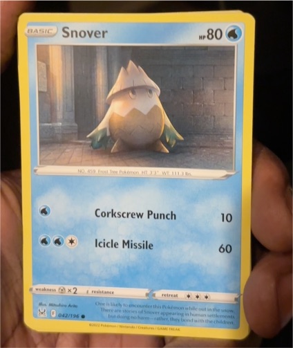 2022 Pokémon #42 Snover — front