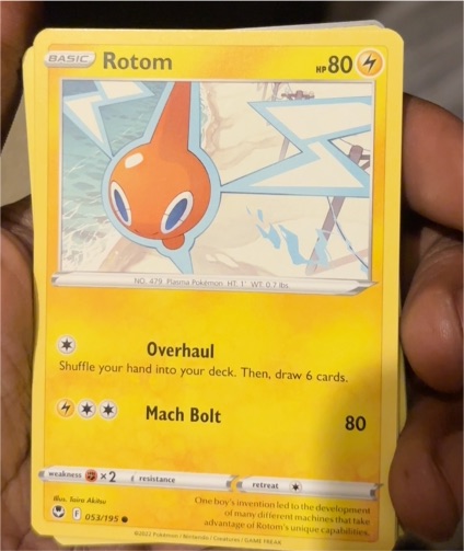 2022 Pokémon Sword & Shield Silver Tempest #053 Rotom — front