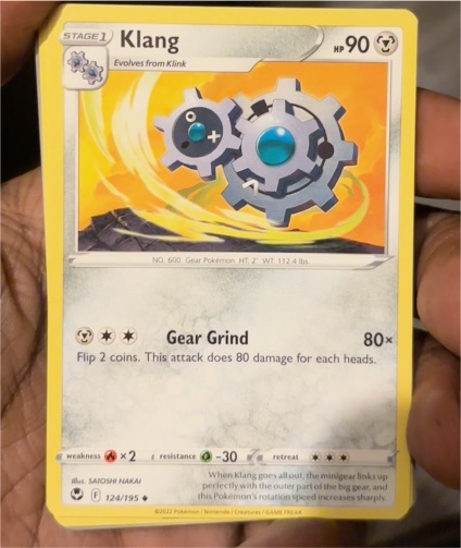 2022 Pokémon SWSH12: Silver Tempest #124 Klang — front