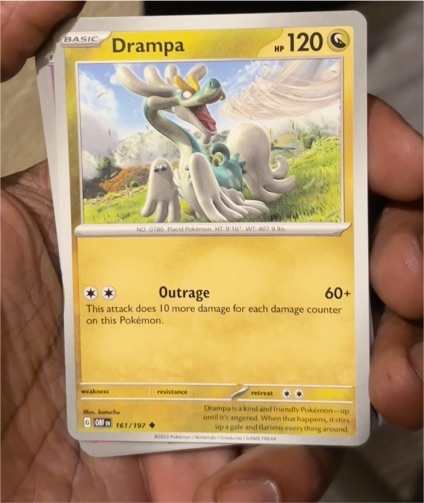 2023 Pokémon SV03: Obsidian Flames #161 Drampa — front