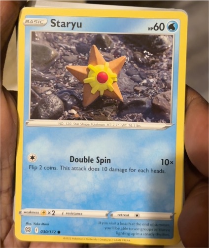 2022 Pokémon Brilliant Stars #030 Staryu — front