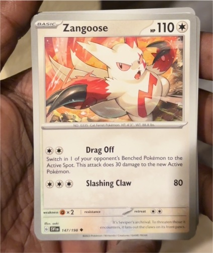 2023 Pokémon Scarlet & Violet #147 Zangoose — front