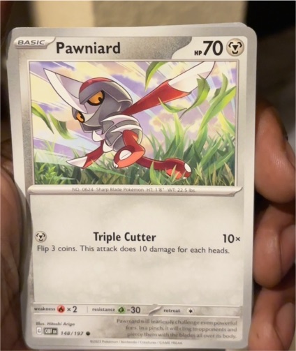 2023 Pokémon Scarlet & Violet Obsidian Flames #148 Pawniard — front