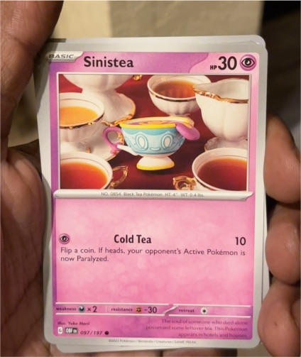 2023 Pokémon SV03 Obsidian Flames #097 Sinistea — front