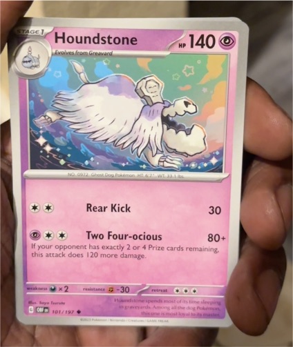 2023 Pokémon Scarlet & Violet Obsidian Flames #101 Houndstone — front