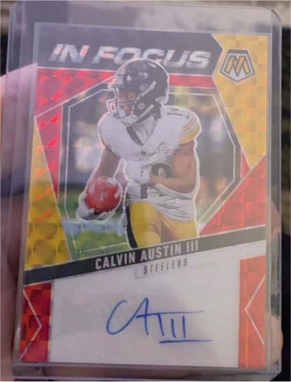 2025 Panini Mosaic In Focus #Calvin Austin III — front