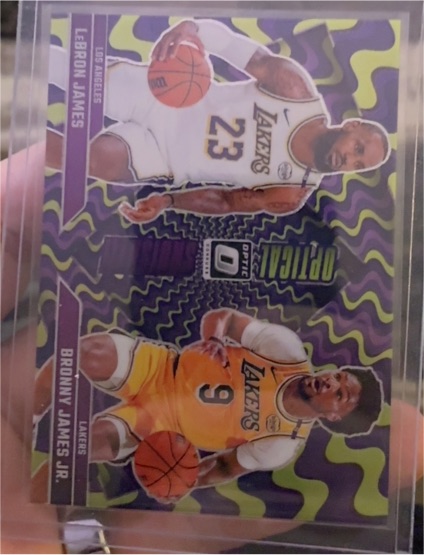 2024-25 Donruss Optic Optical Illusions #2 LeBron James / Bronny James Jr. — front