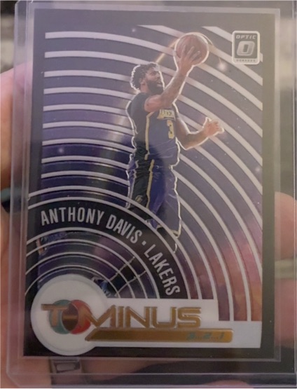 2020-21 Panini Donruss Optic #2 Anthony Davis T-Minus 3 2 1 — front