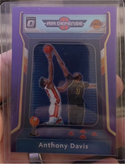 2020-21 Donruss Optic Air Defense #5 Anthony Davis — front