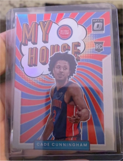 2021-22 Panini Donruss Optic #16 Cade Cunningham My House — front