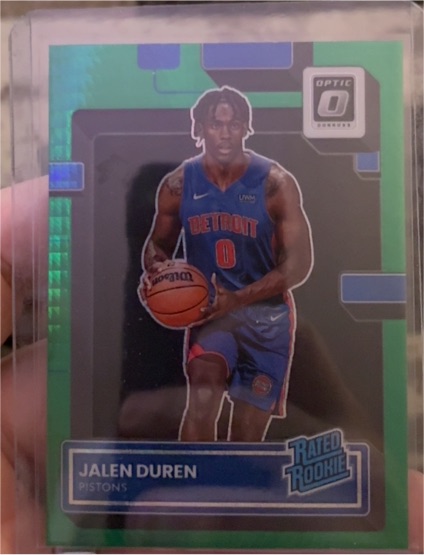 2022-23 Panini Donruss Optic #227 Jalen Duren Rated Rookie — front