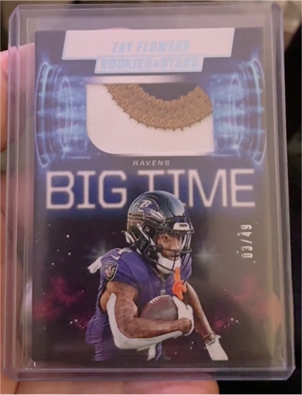 2025 Panini Rookies and Stars Big Time #BT-ZFS Zay Flowers — front