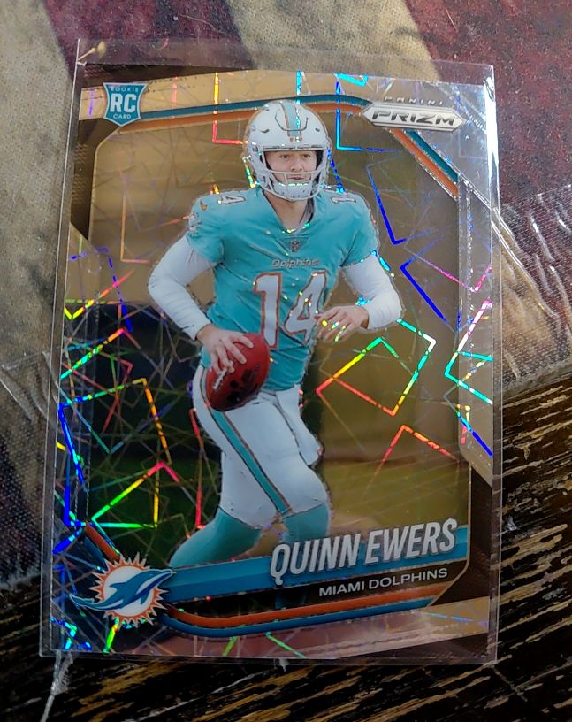 2025 Panini Prizm #307 Quinn Ewers Rookie Lazer Prizm — front