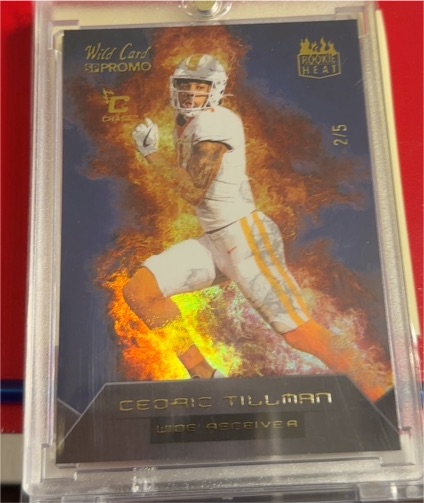 2023 Wild Card SP Promo Rookie Heat #AHN-7 Cedric Tillman — front