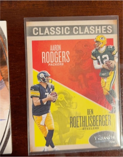 2016 Panini Classics Classic Clashes #20 Aaron Rodgers Ben Roethlisberger — front