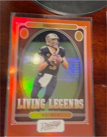 2024 Panini Prestige Living Legends #LL-DBS Drew Brees — front