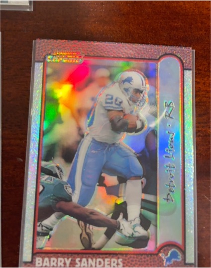 1999 Bowman Chrome #149 Barry Sanders — front