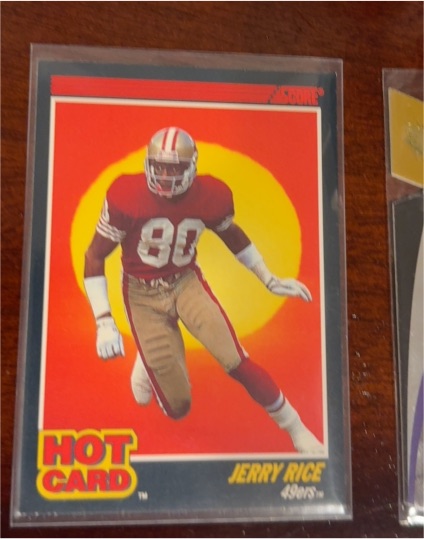 1990 Score Hot Card #4 Jerry Rice — front