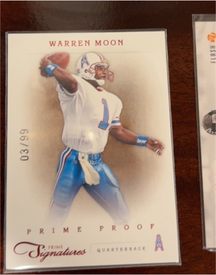 2011 Panini Prime Signatures Prime Proof #03 Warren Moon — front