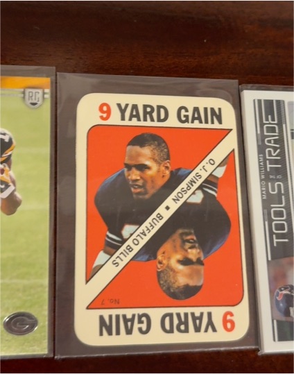1971 Topps Game Inserts #7 O.J. Simpson — front