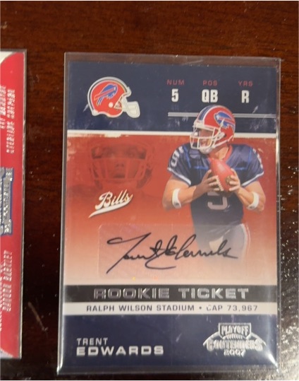 2007 Playoff Contenders #232 Trent Edwards — front
